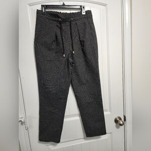 Los Angeles Apparel Black Checkered Cropped Pants